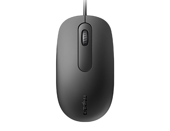 Mouse RAPOO N200 Wired Optical Silent Black