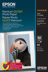 Epson Premium - Gloss - Resin coated - A4 (210 x 297 mm) - 255 gsm - 50 sheet(s) photo paper - for EcoTank ET-2650, 2750, 2751, 2756, 2850, 2851, 2856, 4750, 4850