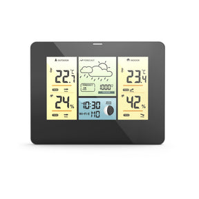 Estación meteorológica wifi con aplicación HAMA, sensor exterior, termómetro/higrómetro/barómetro