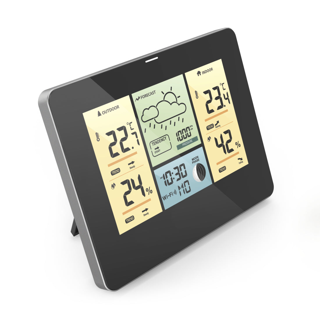 Wifi weather station with HAMA App, outdoor sensor, Thermometer/Hygrometer/Baro