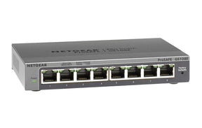 NETGEAR Plus GS108Ev3 - Switch - no management - 8 x 10/100/1000 - desktop, wall mountable