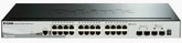 D-Link DGS 1510-28X - Switch - L3 - Smart - 24 x 10/100/1000 + 4 x 10 Gigabit SFP+ - desktop, rail mountable