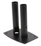 Peerless Modular Series MOD-FPP2 - Mounting Component (Double Post Floor Plate) - For Plain Panel - Non-Gloss Black Coating - Screen Size: 46"-90" - Floor Mounted