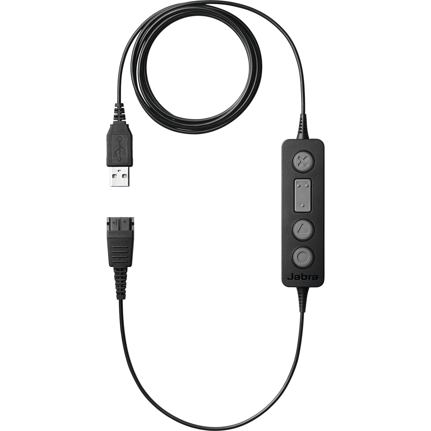 Jabra LINK 260 - Adaptador de auriculares - USB macho a desconexión rápida - para BIZ 2300 Duo, 2300 MS QD Mono, 2300 QD Mono, 2400 Duo, 2400 Mono Headband