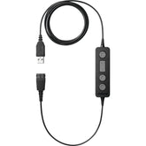 Jabra LINK 260 - Adaptador de auricular - USB macho para Quick Disconnect - para BIZ 2300 Duo, 2300 MS QD Mono, 2300 QD Mono, 2400 Duo, 2400 Mono Headband