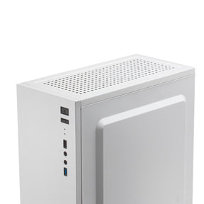 MARS GAMING MC100W ATX CASE, 1X FRGB FAN, WINDOW, FULL METAL, USB 3.0, WHITE