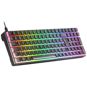 MARS GAMING MKULTRA BLACK RGB MECHANICAL 96% KEYBOARD, OUTEMU SQ BLUE, US+PORTU