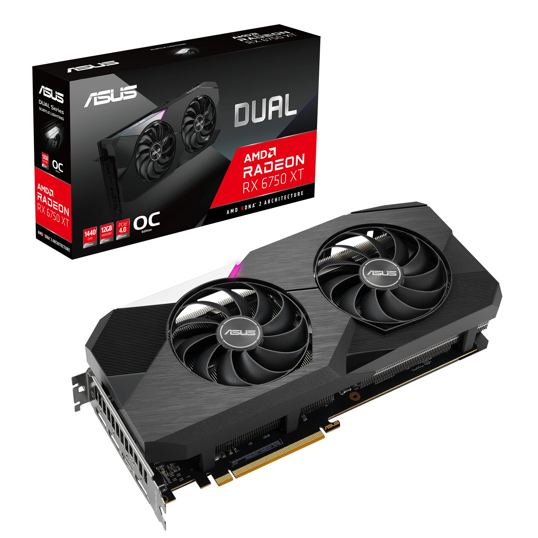 VGA ASUS RX6750XT DUAL OC 12GB GDDR6X HDMI/3DP