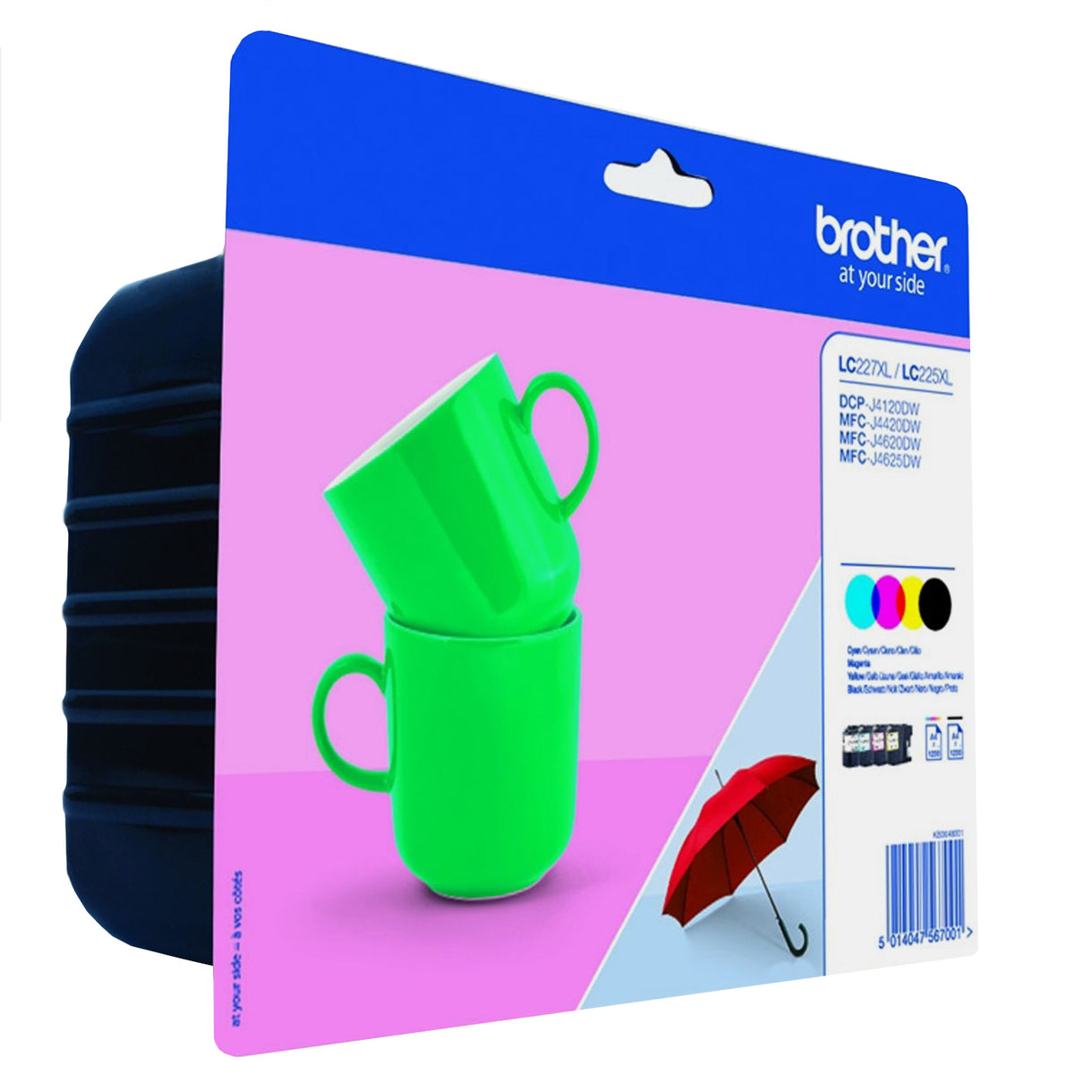 Brother LC227XLVALBP - Pack de 4 - Alto rendimiento - negro, amarillo, cian, magenta - original - blister - cartucho de tinta - para Brother DCP-J4120DW, MFC-J4420DW, MFC-J4620DW, MFC-J4625DW