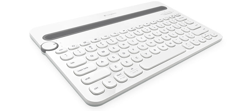 Logitech Multi-Device K480 - Teclado - Bluetooth - Alemán - blanco