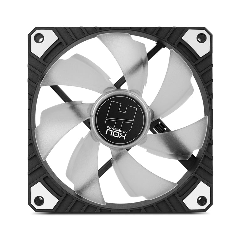 Ventilador Nox Hummer H-Fan Pro 120 PWM LED Blanco Ventilador Silencioso