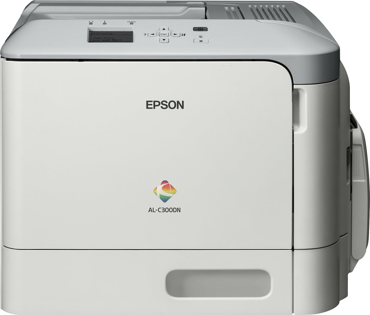 Epson AL-C300DN - Printer - color - Duplex - laser - A4/Legal - 1200 x 1200 dpi - up to 31 ppm (mono) / up to 31 ppm (color) - capacity: 350 sheets - USB 2.0, Gigabit LAN, USB host