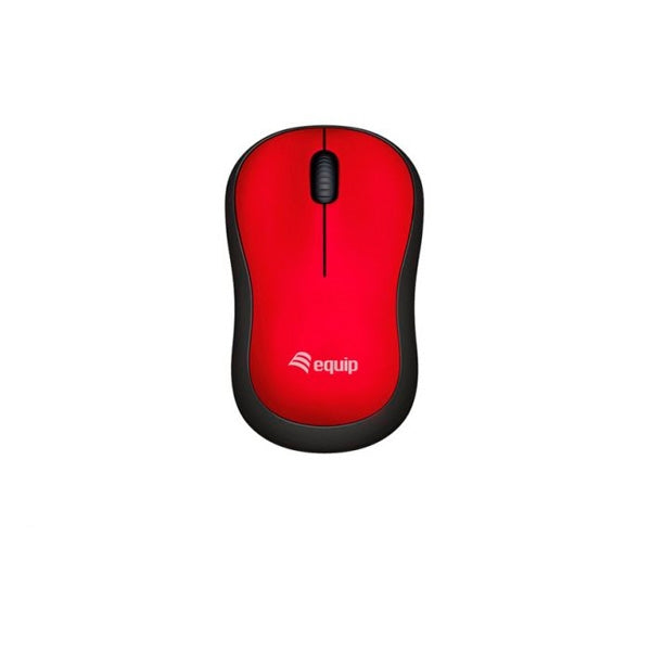 RATÓN CONFORT INALÁMBRICO EQUIP LIFE ROJO 1600DPI