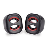 EQUIP LIFE MINI SPEAKERS USB 6W BLACK/RED