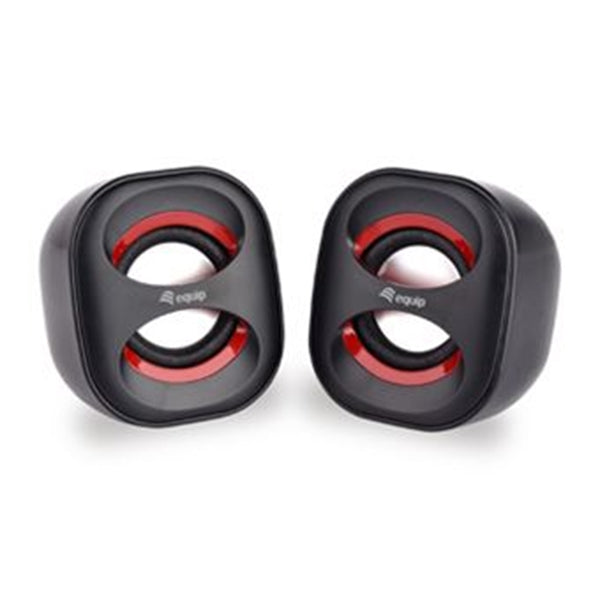 EQUIP LIFE MINI SPEAKERS USB 6W BLACK/RED