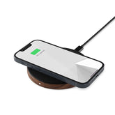 Woodcessories Wireless Fast Charging Pad 15W Walnut/Fabric