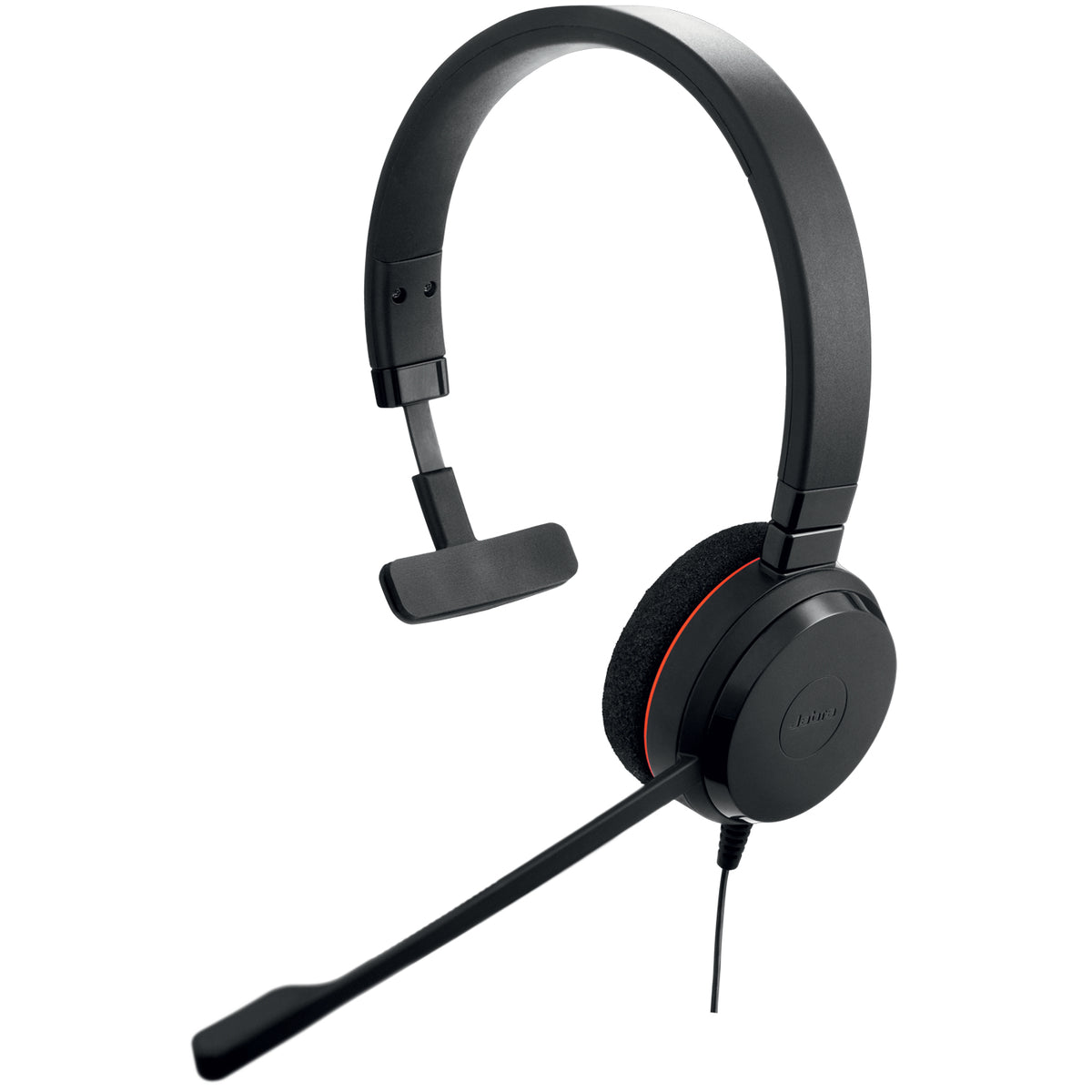 Jabra Evolve 20 MS mono - Headphones - on ear - with cable - USB - Skype for Business Certified