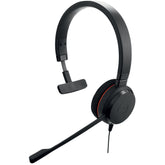 Jabra Evolve 20 MS mono - Auscultadores - no ouvido - com cabo - USB - Certificado para Skype for Business