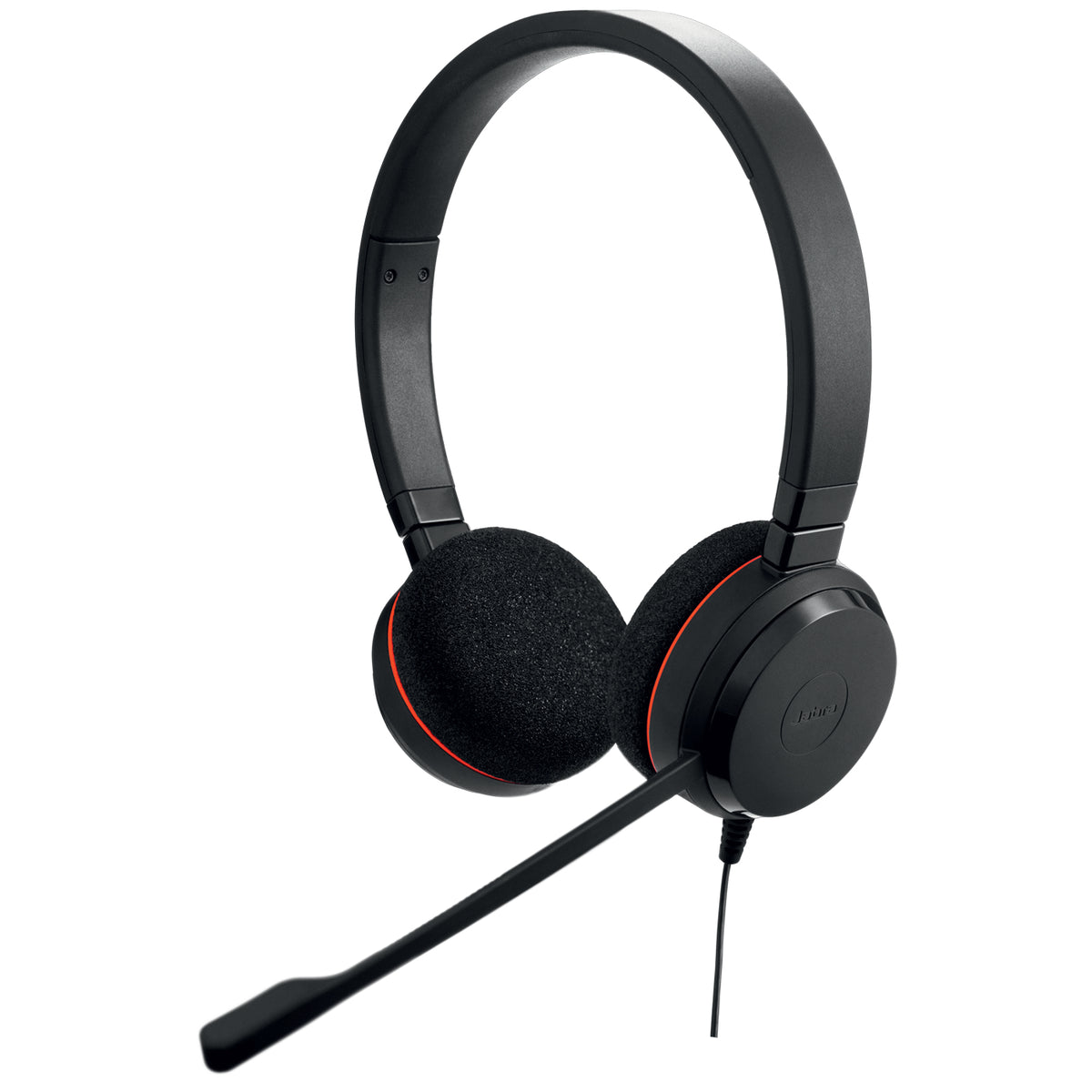 Jabra Evolve 20 MS stereo - Headphones - on ear - with cable - USB - Skype for Business Certified