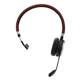 Jabra Evolve 65 MS mono - Headphones - on ear - convertible - bluetooth - wireless - NFC - USB - Certified for Skype for Business