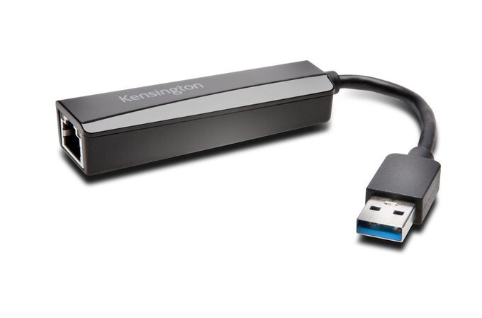 Kensington UA0000E - Network Adapter - USB 3.0 - Gigabit Ethernet x 1 - Black