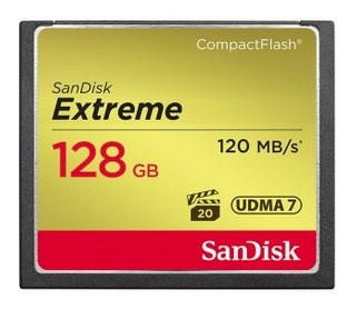 SanDisk Extreme - Tarjeta de memoria flash - 128 GB - 567x - CompactFlash