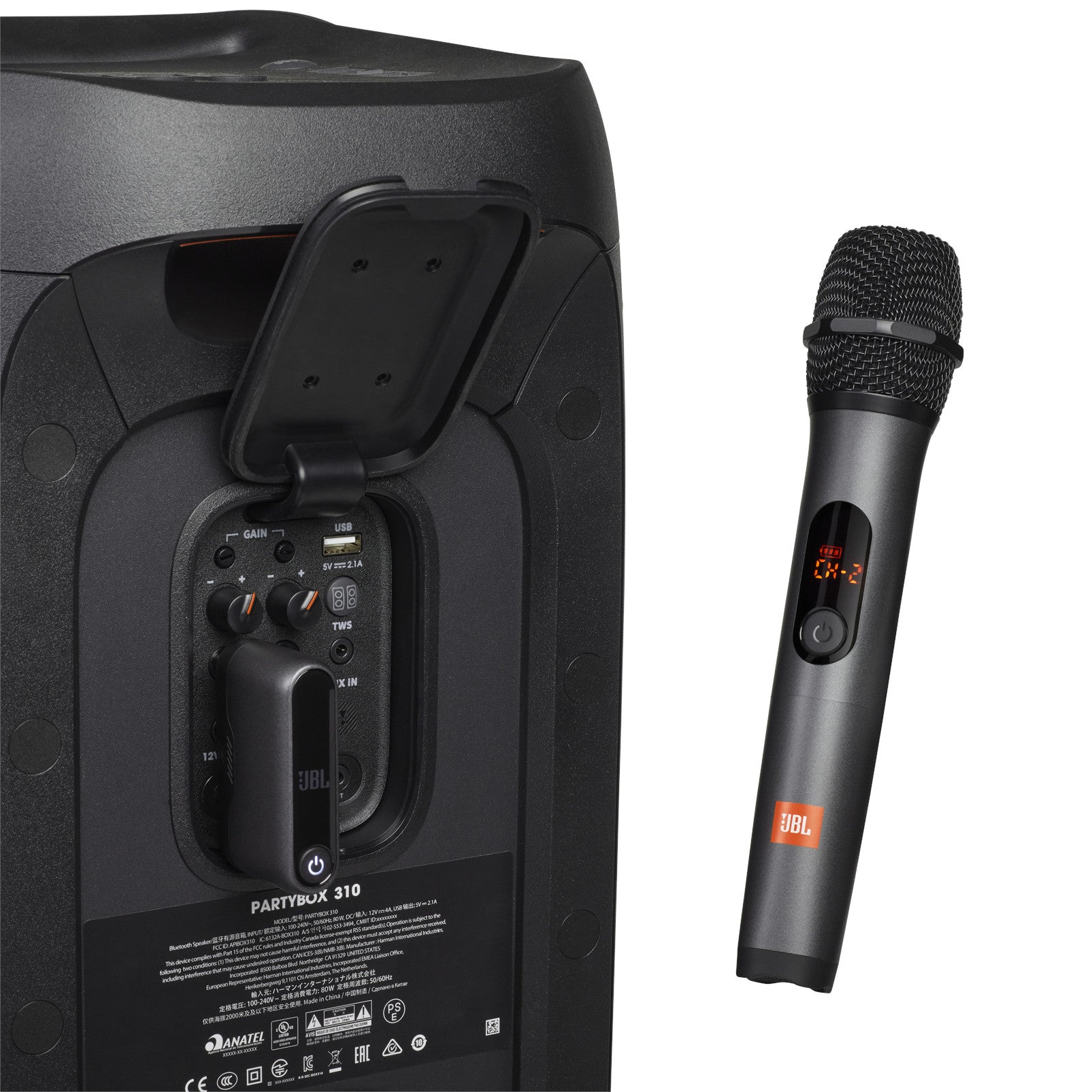 Kit 2 wireless microphones for JBL Partybox