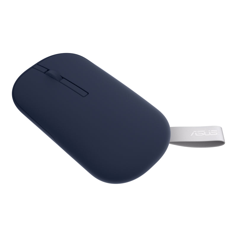 ASUS MD100 Wireless Optical Mouse|1600 dpi|2 Buttons|BT|2.4GHz Frequency|Blue Color (90XB07A0-BMU000)