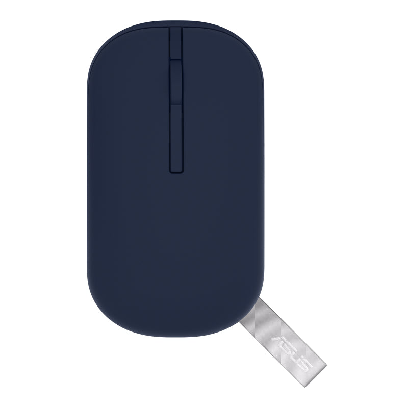 ASUS MD100 Wireless Optical Mouse|1600 dpi|2 Buttons|BT|2.4GHz Frequency|Blue Color (90XB07A0-BMU000)
