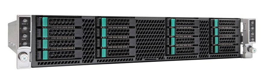 Intel Server Chassis H2216XXKR2 - Rack mountable - 2U - up to 4 blades - SATA/SAS - hot swap