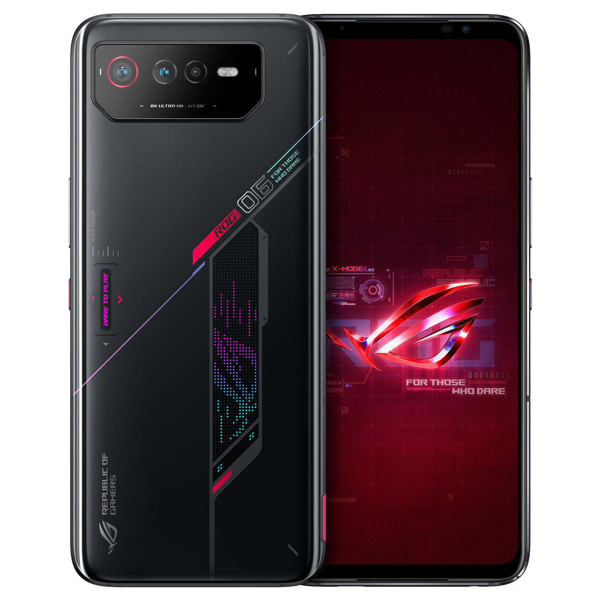 Asus ROG Phone 6 Smartphone, 6.78" 165Hz, 16GB, 512GB, 50MP+13MP+12MP, Android 12, Gloss Black