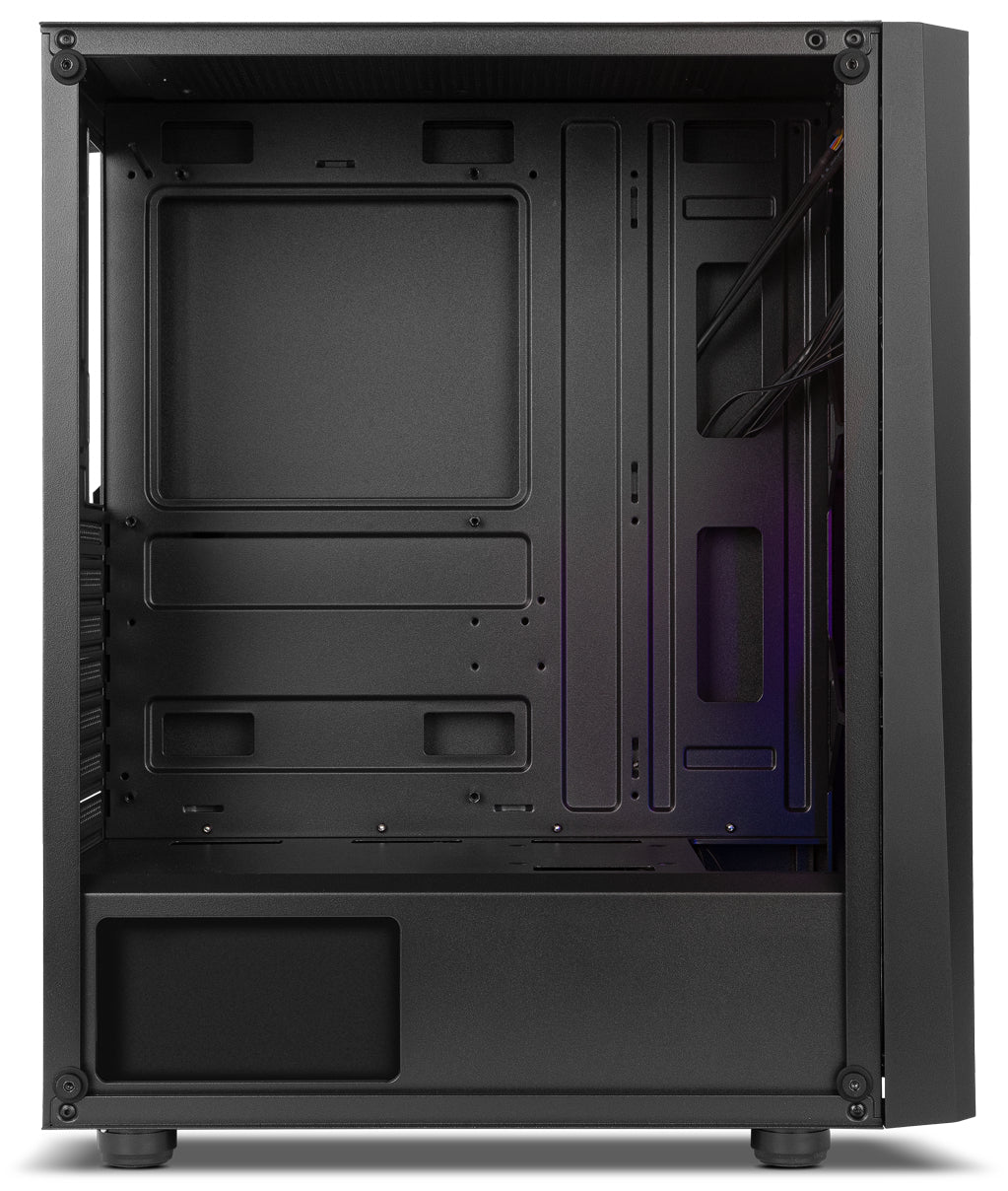 Case NOX Hummer Frost Tempered Glass ARGB Black ATX