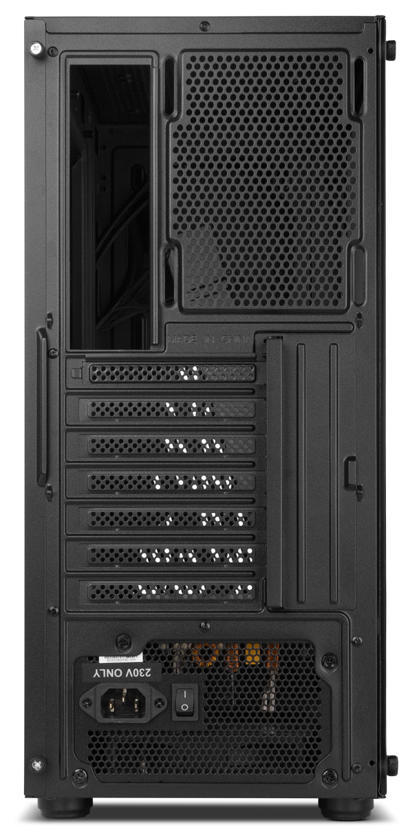 Case NOX Hummer Frost Tempered Glass ARGB Black ATX