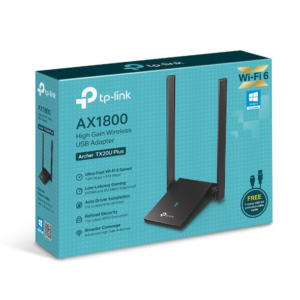 Antena TP-link AX1800 High Gain Dual Band Wi-Fi 6 USB Adapter