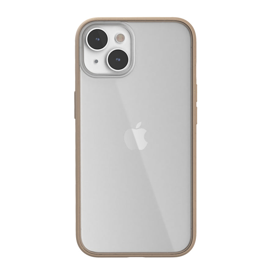 Capa Woodcessories Clear Case Taupe/Biomaterial para iPhone 13 / 14