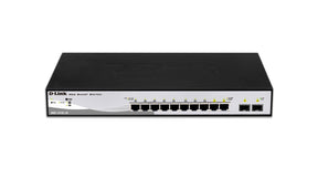 D-LINK SMART SWITCH 10x1000 + 2xCOMBO SFP(FANLESS)