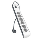 Belkin 6 Outlet Power Surge Protector - Protector contra sobretensiones - Conectores de salida: 6 - Alemania