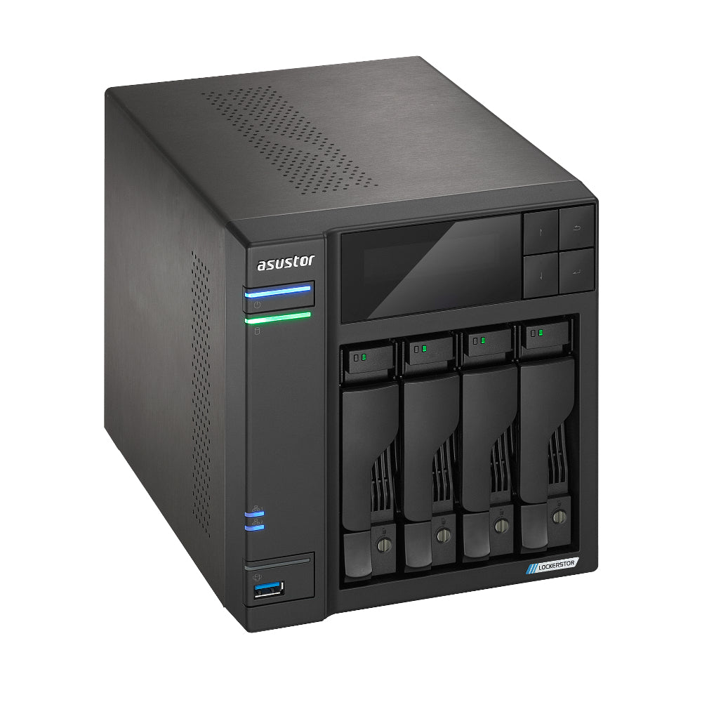 NAS ASUSTOR AS6704T LOCKERSTOR 4 Gen 2, AS6704T 4-Bay 4C 2.0GHz-4GB-2.5GbE, 3Y WTY