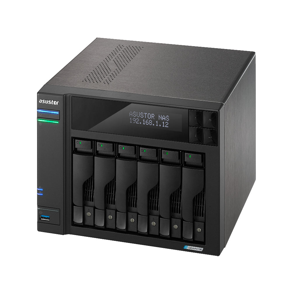 NAS ASUSTOR AS6706T LOCKERSTOR 6 Gen 2, AS6706T 6-Bay 4C 2.0GHz-8GB-2.5GbE, 3Y WTY