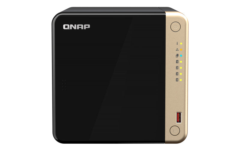 NAS QNAP Celeron N5105/N5095 de 4 bahías 4C/4T,4GB/2x2.5GbE/USB/Torre