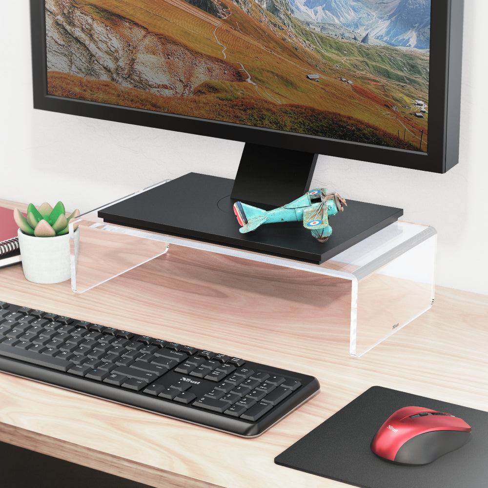 Trust Clear desktop monitor stand