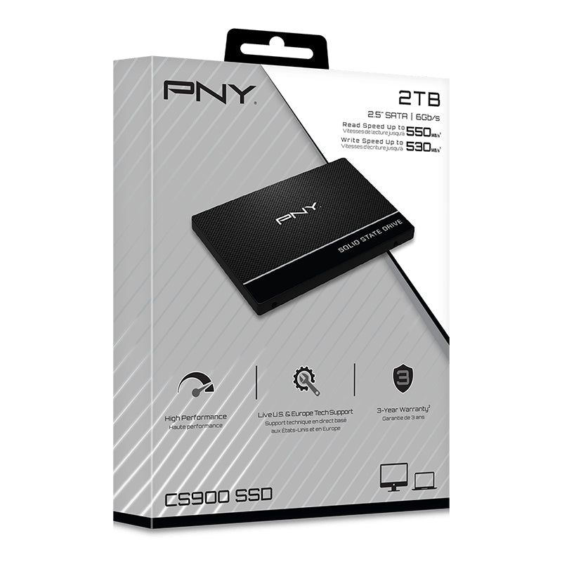 SSD 2.5 SATA PNY 2TB CS900-550R/530W