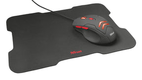 BUNDLE GAMING TRUST 4 IN 1 (teclado, mouse, alfombrilla y auriculares)