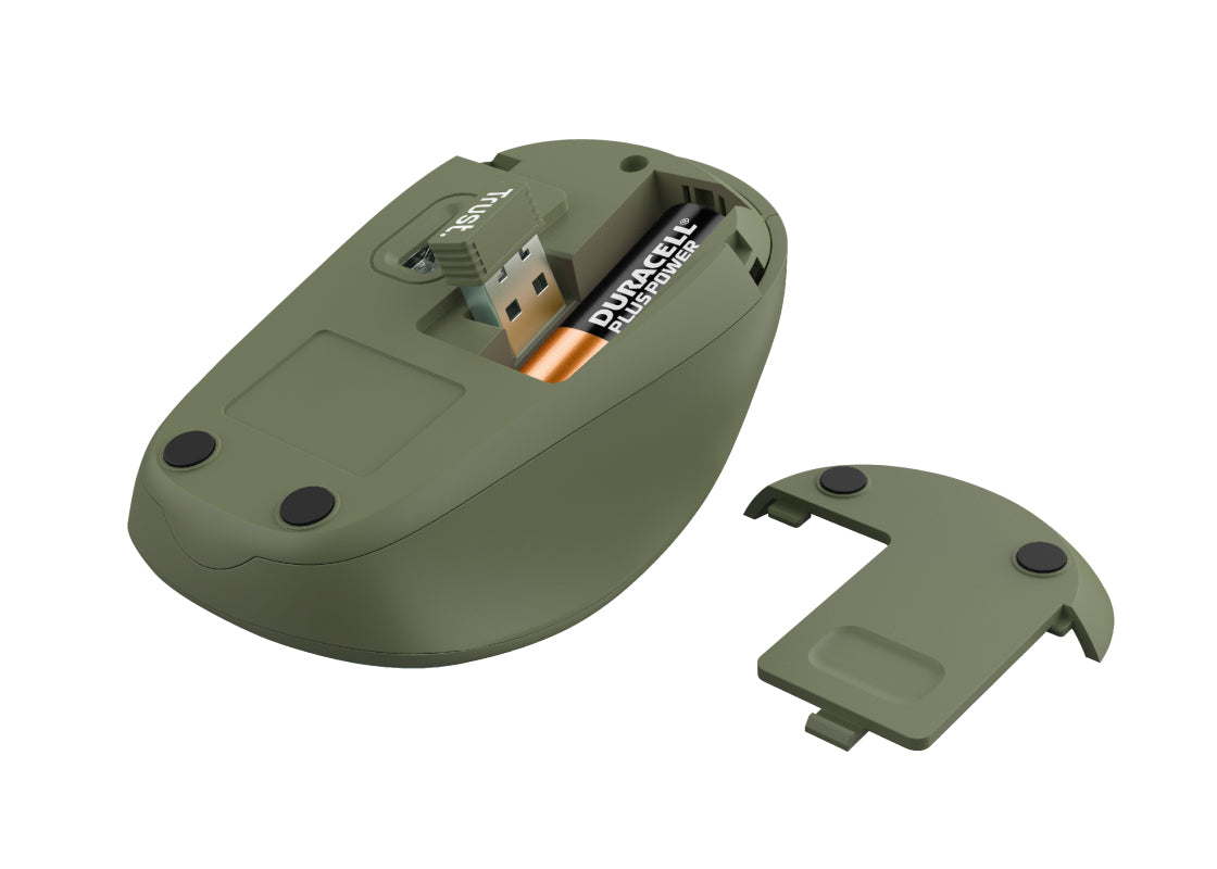 TRUST WIRELESS MOUSE ECO GREEN - 24552