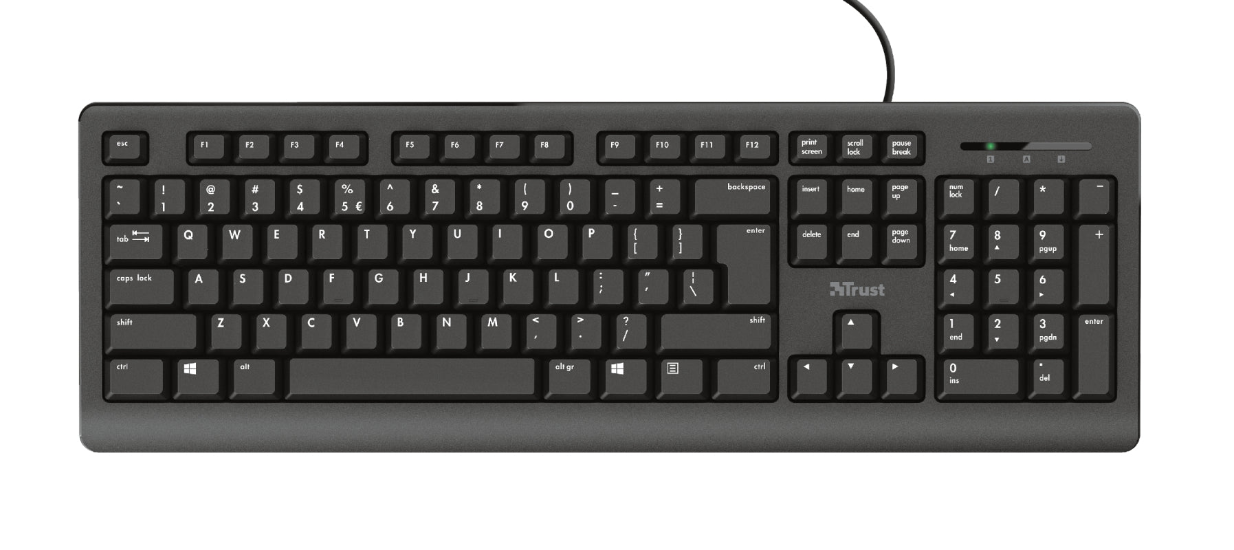 Teclado TRUST PRIMO KEYBOARD ND - 24145