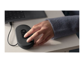 Microsoft Modern USB-C Speaker - Altifalante mãos livres - com cabo - USB-C - preto opaco - Certificado para Microsoft Teams (8KZ-00006)