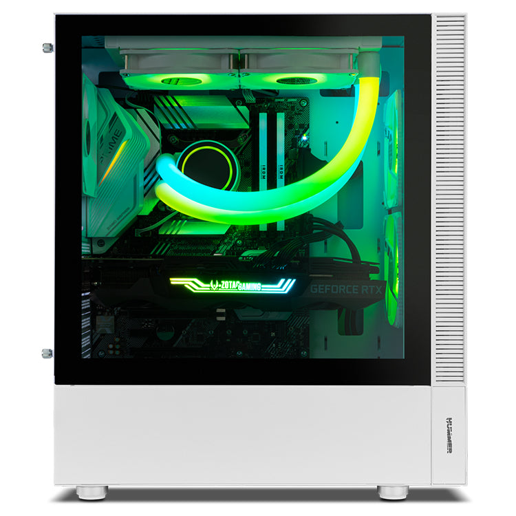 Caixa NOX Hummer NEMESIS White ARGB Tempered Glass ATX