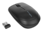 Kensington Pro Fit Mobile - Mouse - right and left handed - laser - 2 buttons - wireless - 2.4 GHz - USB wireless receiver - black