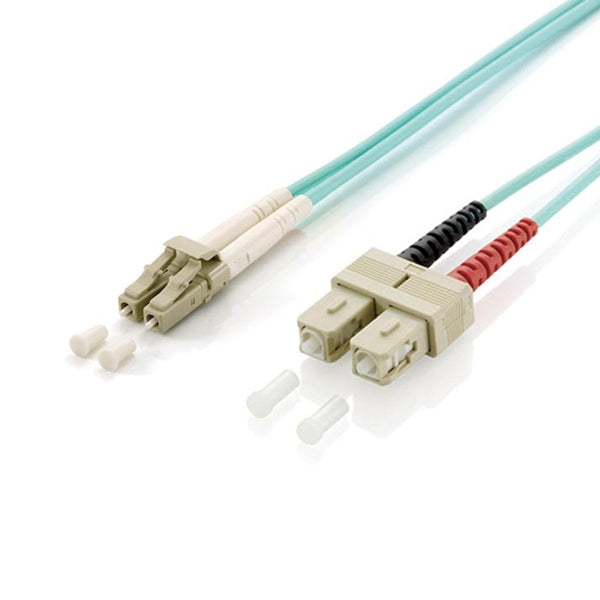 EQUIP CHICOTE FIBRA DPX MULTIMODE 50/125 LC/SC OM3 - 1MT