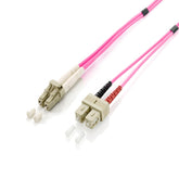 EQUIP LC/SC FIBER OPTIC PATCH CABLE, OM4, 5M